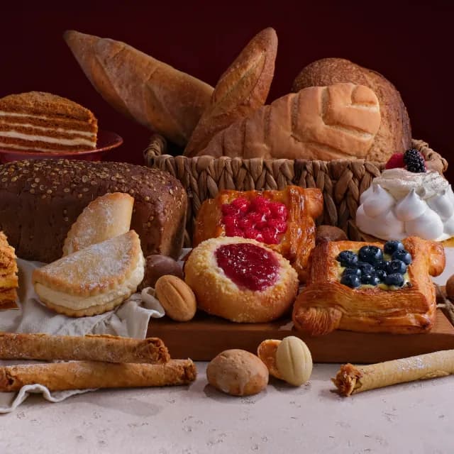 Fresh bread and pastries